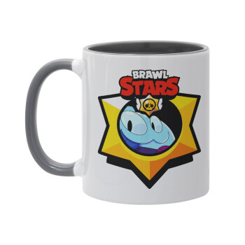 Brawl Stars Squeak, Mug colored grey, ceramic, 330ml