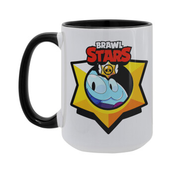 Brawl Stars Squeak, Κούπα Mega 15oz, κεραμική Μαύρη, 450ml