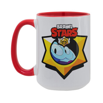 Brawl Stars Squeak, Κούπα Mega 15oz, κεραμική Κόκκινη, 450ml