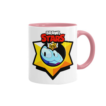 Brawl Stars Squeak, Mug colored pink, ceramic, 330ml