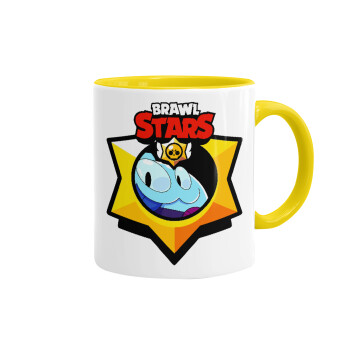 Brawl Stars Squeak, Mug colored yellow, ceramic, 330ml