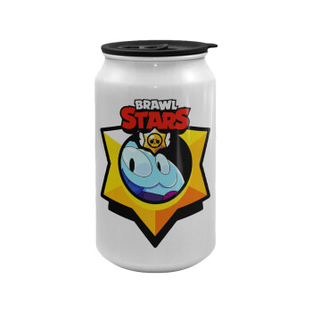 Brawl Stars Squeak, Κούπα ταξιδιού μεταλλική με καπάκι (tin-can) 500ml