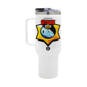 Brawl Stars Squeak, Mega Stainless steel Tumbler with lid, double wall 1,2L