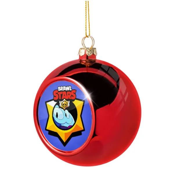 Brawl Stars Squeak — Christmas tree ball Red 8cm