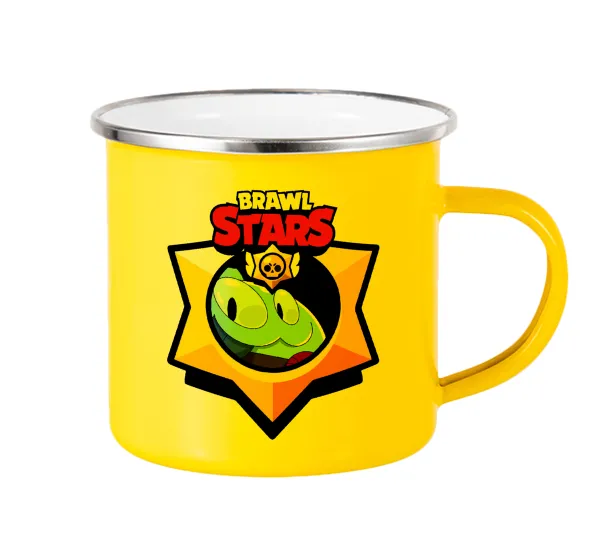 Brawl Stars Squeak — Κούπα Μεταλλική εμαγιέ Κίτρινη 360ml