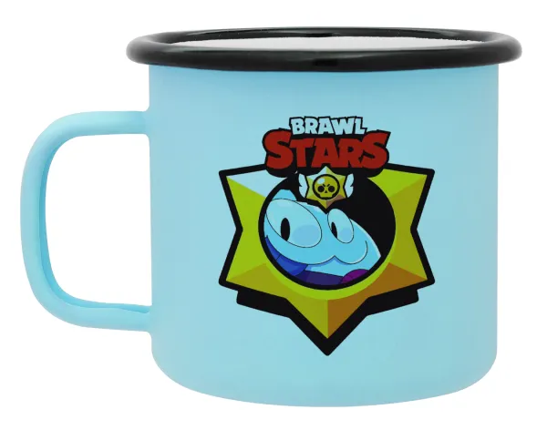 Brawl Stars Squeak — Κούπα Μεταλλική εμαγιέ ΜΑΤ σιέλ 360ml