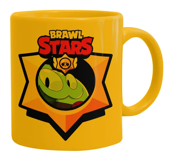 Brawl Stars Squeak — Ceramic coffee mug yellow, 330ml