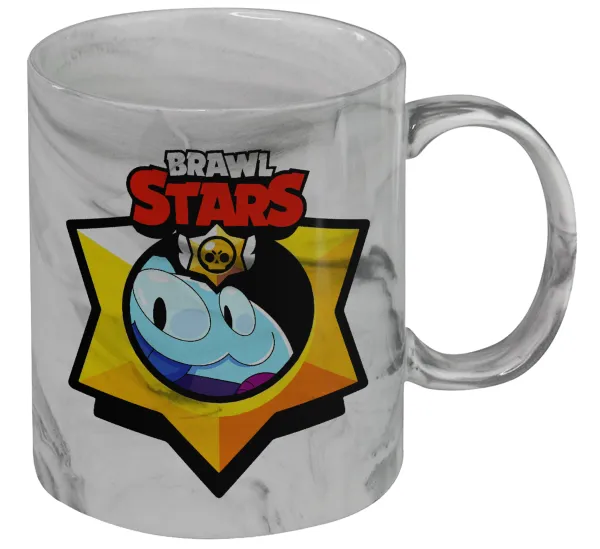 Brawl Stars Squeak — Mug ceramic marble style, 330ml