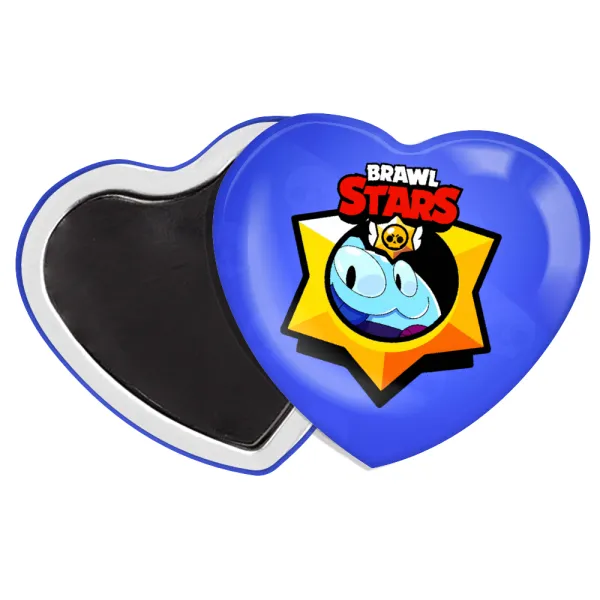 Brawl Stars Squeak — Heart magnet (57x52mm)