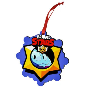 Brawl Stars Squeak, Στολίδι Χριστουγεννιάτικο στολίδι snowflake ξύλινο 7.5cm