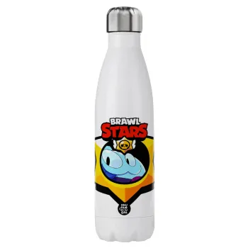 Brawl Stars Squeak, Μεταλλικό παγούρι θερμός (Stainless steel), διπλού τοιχώματος, 750ml