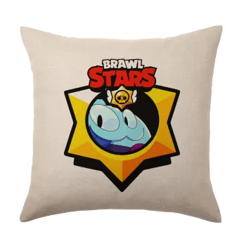 Brawl Stars Squeak, Μαξιλάρι καναπέ ΛΙΝΟ 40x40cm περιέχεται το  γέμισμα