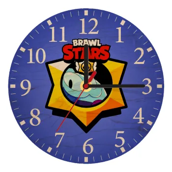 Brawl Stars Squeak, Ρολόι τοίχου ξύλινο plywood (20cm)