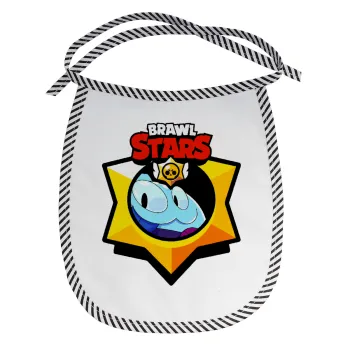 Brawl Stars Squeak, Σαλιάρα μωρού αλέκιαστη με κορδόνι Μαύρη