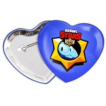 Brawl Stars Squeak, Κονκάρδα παραμάνα καρδιά (57x52mm)