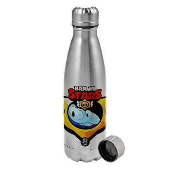 Brawl Stars Squeak, Metallic water bottle, stainless steel, 750ml