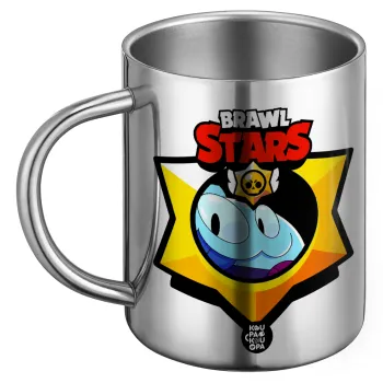 Brawl Stars Squeak, Ανοξείδωτη Μεταλλική Κούπα 450ml - Διπλού Τοιχώματος