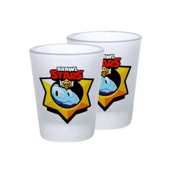 Brawl Stars Squeak, Σφηνοπότηρα γυάλινα 45ml του πάγου (2 τεμάχια)