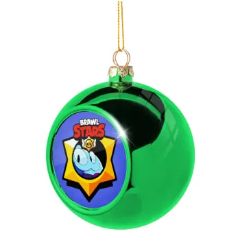 Brawl Stars Squeak, Green Christmas tree ornament ball 8cm