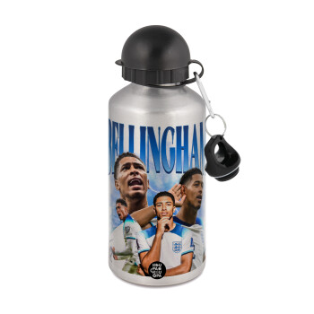 Jude Bellingham, Μεταλλικό παγούρι νερού, Ασημένιο, αλουμινίου 500ml