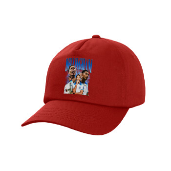 Jude Bellingham, Καπέλο παιδικό Baseball, 100% Βαμβακερό, Low profile, Κόκκινο