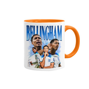 Jude Bellingham, Mug colored orange, ceramic, 330ml