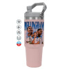 Pink color, 890ml (30oz) stainless Steel Tumbler with Handle