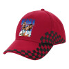 Adult Cap RACING Ultimate Red/Black, (100% COTTON DRILL, ADULT, UNISEX, ONE SIZE ADULT)