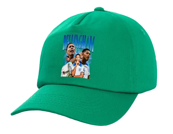 Jude Bellingham — Καπέλο παιδικό Baseball, 100% Βαμβακερό Twill, Πράσινο (ΒΑΜΒΑΚΕΡΟ, ΠΑΙΔΙΚΟ, UNISEX, ONE SIZE)