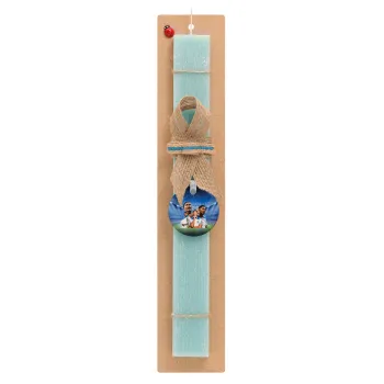 Jude Bellingham, Πασχαλινή Λαμπάδα με ξύλινο μπρελόκ & κερί αρωματικό πλακέ (30cm) (ΤΙΡΚΟΥΑΖ)