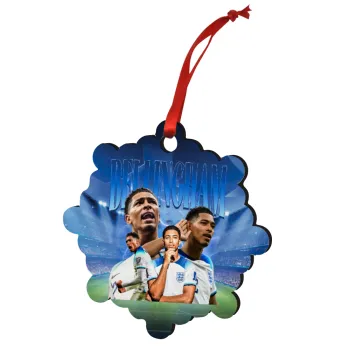 Jude Bellingham, Christmas ornament snowflake wooden 7.5cm