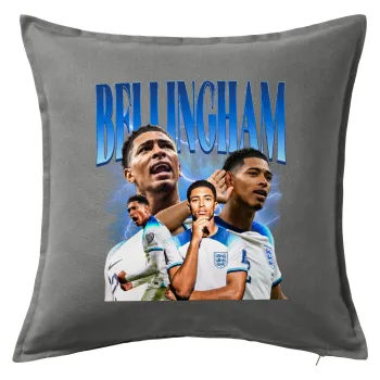 Jude Bellingham, Μαξιλάρι καναπέ Γκρι 100% βαμβάκι, περιέχεται το γέμισμα (50x50cm)