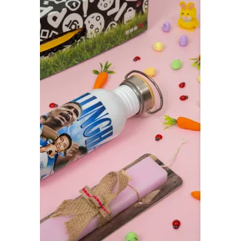 Jude Bellingham, Πασχαλινή Λαμπάδα με παγούρι μεταλλικό (620ml, stainless steel) & κερί αρωματικό πλακέ (30cm) (ΡΟΖ)