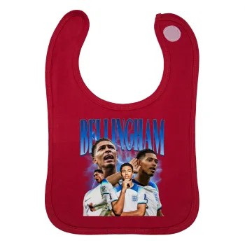 Jude Bellingham, Σαλιάρα με Σκρατς Κόκκινη 100% Organic Cotton (0-18 months)