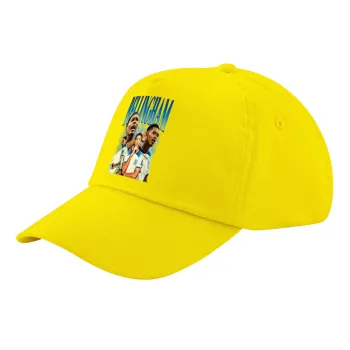 Jude Bellingham, Child's Baseball Cap, 100% Cotton Twill, Yellow (COTTON, CHILD, UNISEX, ONE SIZE)