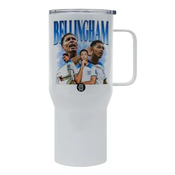 Jude Bellingham, Mega Stainless steel Tumbler with lid, double wall 750L