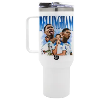 Jude Bellingham, Mega Stainless steel Tumbler with lid, double wall 1,2L