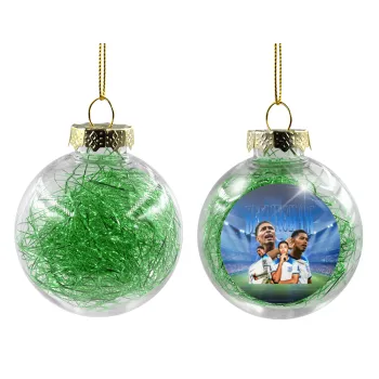 Jude Bellingham, Στολίδι Χριστουγεννιάτικη μπάλα δένδρου διάφανη με πράσινο γέμισμα 8cm