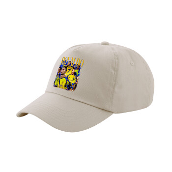 Cristiano Ronaldo Al Nassr, SAND Adult Cap Cotton (UNISEX, ONE SIZE)