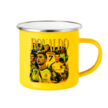 Cristiano Ronaldo Al Nassr, Κούπα Μεταλλική εμαγιέ Κίτρινη 360ml