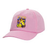 Adult Baseball Cap, 100% Cotton, PINK (COTTON, ADULT, UNISEX, ONE SIZE)