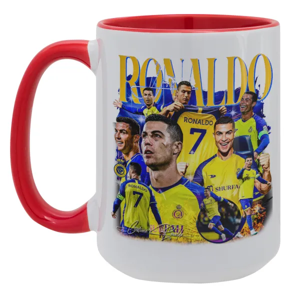 Cristiano Ronaldo Al Nassr — Mega 15oz Κόκκινη