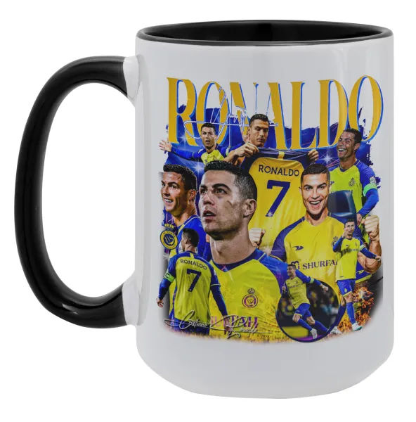 Cristiano Ronaldo Al Nassr — Mega 15oz Μαύρη