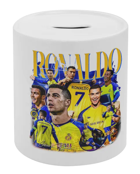 Cristiano Ronaldo Al Nassr — Κουμπαράς πορσελάνης με τάπα