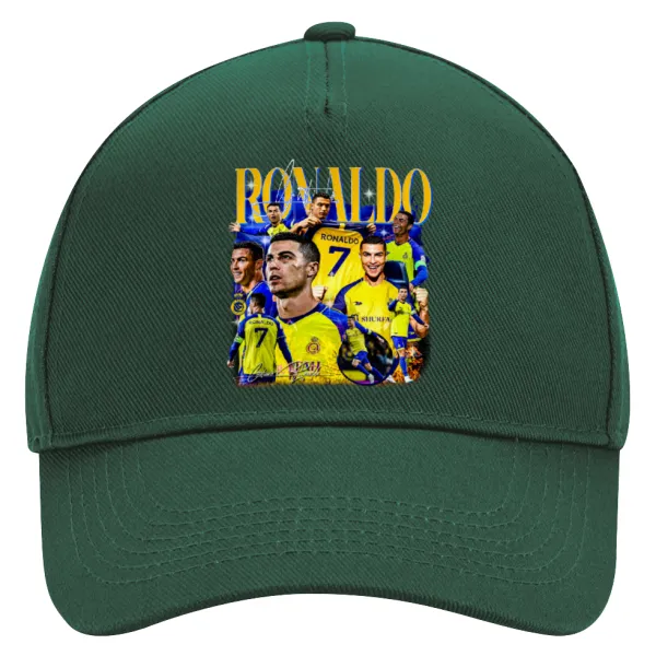 Cristiano Ronaldo Al Nassr — Καπέλο Ενηλίκων Ultimate ΠΡΑΣΙΝΟ, (100% ΒΑΜΒΑΚΕΡΟ DRILL, ΕΝΗΛΙΚΩΝ, UNISEX, ONE SIZE)