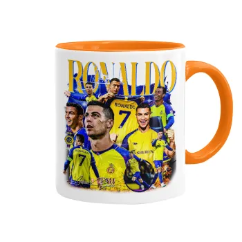 Cristiano Ronaldo Al Nassr, Κούπα χρωματιστή πορτοκαλί, κεραμική, 330ml
