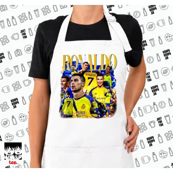 Cristiano Ronaldo Al Nassr, Ποδιά μακριά Σεφ ολόσωμη με τσέπες white (ΕΝΗΛΙΚΩΝ)