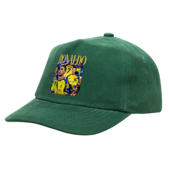 Cristiano Ronaldo Al Nassr, Καπέλο παιδικό Baseball, 100% Βαμβακερό Drill, ΠΡΑΣΙΝΟ (ΒΑΜΒΑΚΕΡΟ, ΠΑΙΔΙΚΟ, ONE SIZE)