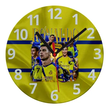 Cristiano Ronaldo Al Nassr, Ρολόι τοίχου γυάλινο (20cm)