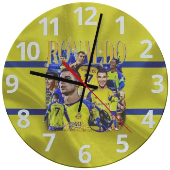 Cristiano Ronaldo Al Nassr, Ρολόι τοίχου γυάλινο (30cm)